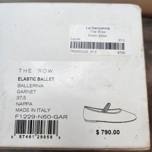 The road elastic ballerina made in Italy fine leather ballet slippers size 37.5